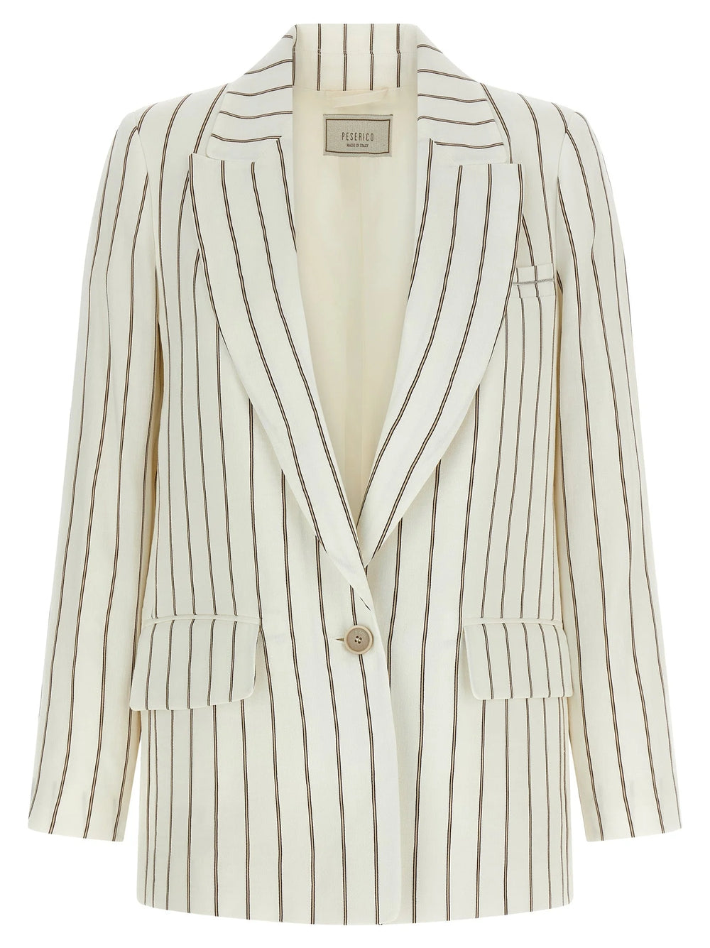 Peserico White Linen Blazer