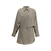 Petar Petrov Beige Fleece Wool Casual Dress - XS