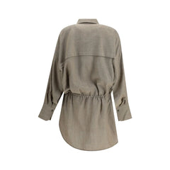 Petar Petrov Beige Fleece Wool Casual Dress - XS