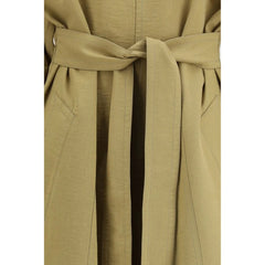 Petar Petrov Beige Lyocell Trench Coat - Trench Coats