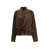 Petar Petrov Brown Silk Blouse - IT36 | XS