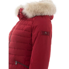 Peuterey Bordeaux Polyester Jackets & Coat - IT42|M - Puffer Jackets