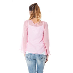 Phard Pink Silk Women Top - T-Shirts