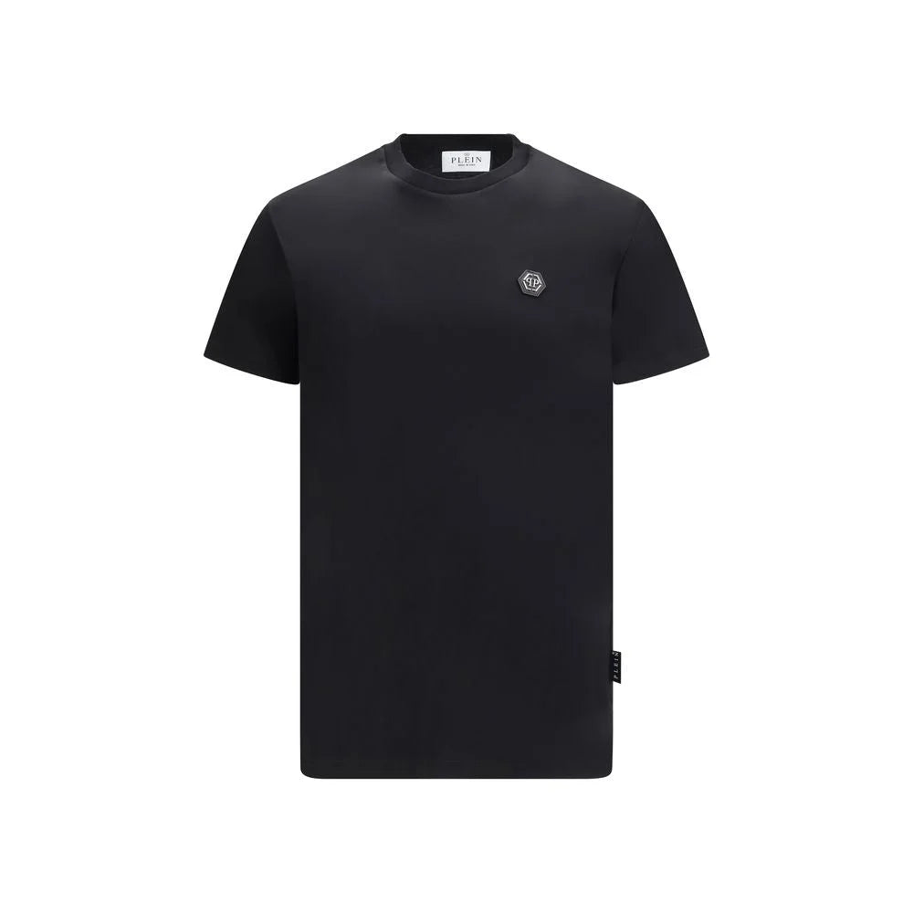 Philipp Plein Black Cotton T-Shirt