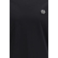 Philipp Plein Black Cotton T-Shirt