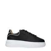 Philipp Plein Black Leather Chunky Sneakers - EU40/US7