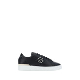 Philipp Plein Black Leather Low Top Sneakers