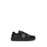 Philipp Plein Black Polyester Low Top Sneakers
