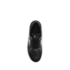 Philipp Plein Black Polyester Low Top Sneakers