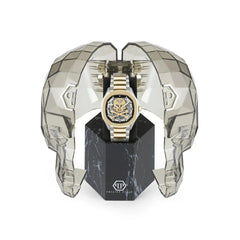 Philipp Plein Gold Stainless Steel Dress Watch