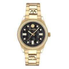 Philipp Plein Gold Stainless Steel Dress Watch