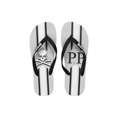 Philipp Plein Gray Polyester Women Flip Flop - Sandals
