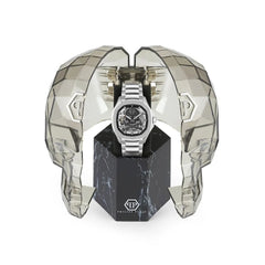 Philipp Plein Gray Stainless Steel Dress Watch