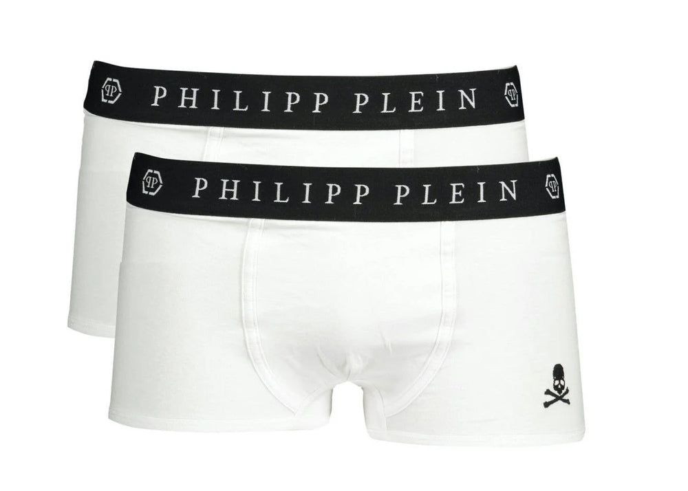 Philipp Plein White Cotton Boxers - L