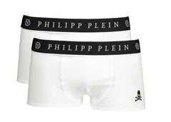 Philipp Plein White Cotton Boxers - L
