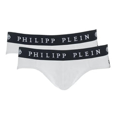 Philipp Plein White Cotton Men Boxer Short - Boxer Shorts