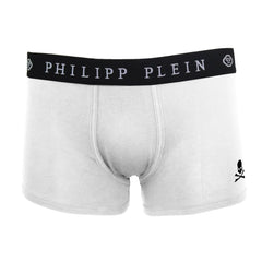 Philipp Plein White Cotton Men’s Boxer - Boxer Briefs