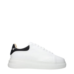 Philipp Plein White Leather Low Top Sneakers
