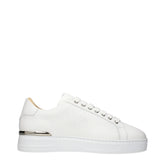Philipp Plein White Leather Low Top Sneakers - EU45/US12