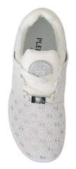 Philipp Plein White Polyester Casual Sneakers Shoes - EU37/US6.5 - Sneakers