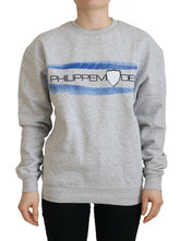 Philippe Model Gray Printed Long Sleeves Pullover Sweater - Sweaters