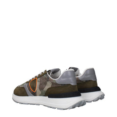 Philippe Model Green Fabric Athletic Sneakers - EU41/US8