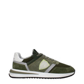Philippe Model Green Leather Athletic Sneakers
