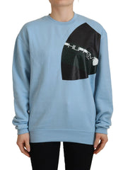 Philippe Model Light Blue Logo Printed Long Sleeves Sweater - Sweaters