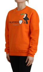 Philippe Model Orange Printed Long Sleeves Pullover Sweater - Sweaters