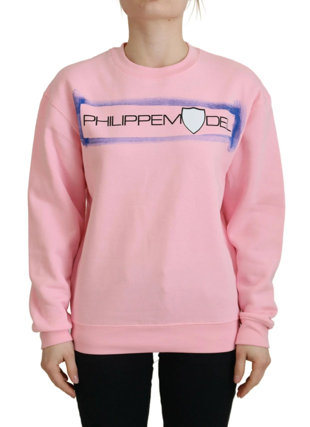 Philippe Model Pink Printed Long Sleeves Pullover Sweater - Sweaters