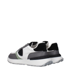 Philippe Model White Fabric Athletic Sneakers - EU41/US8