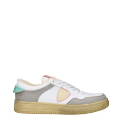 Philippe Model White Leather Low Tops