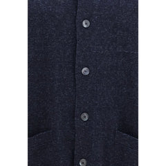 Cárdigan de seda y cachemira azul Piacenza - IT50 | L
