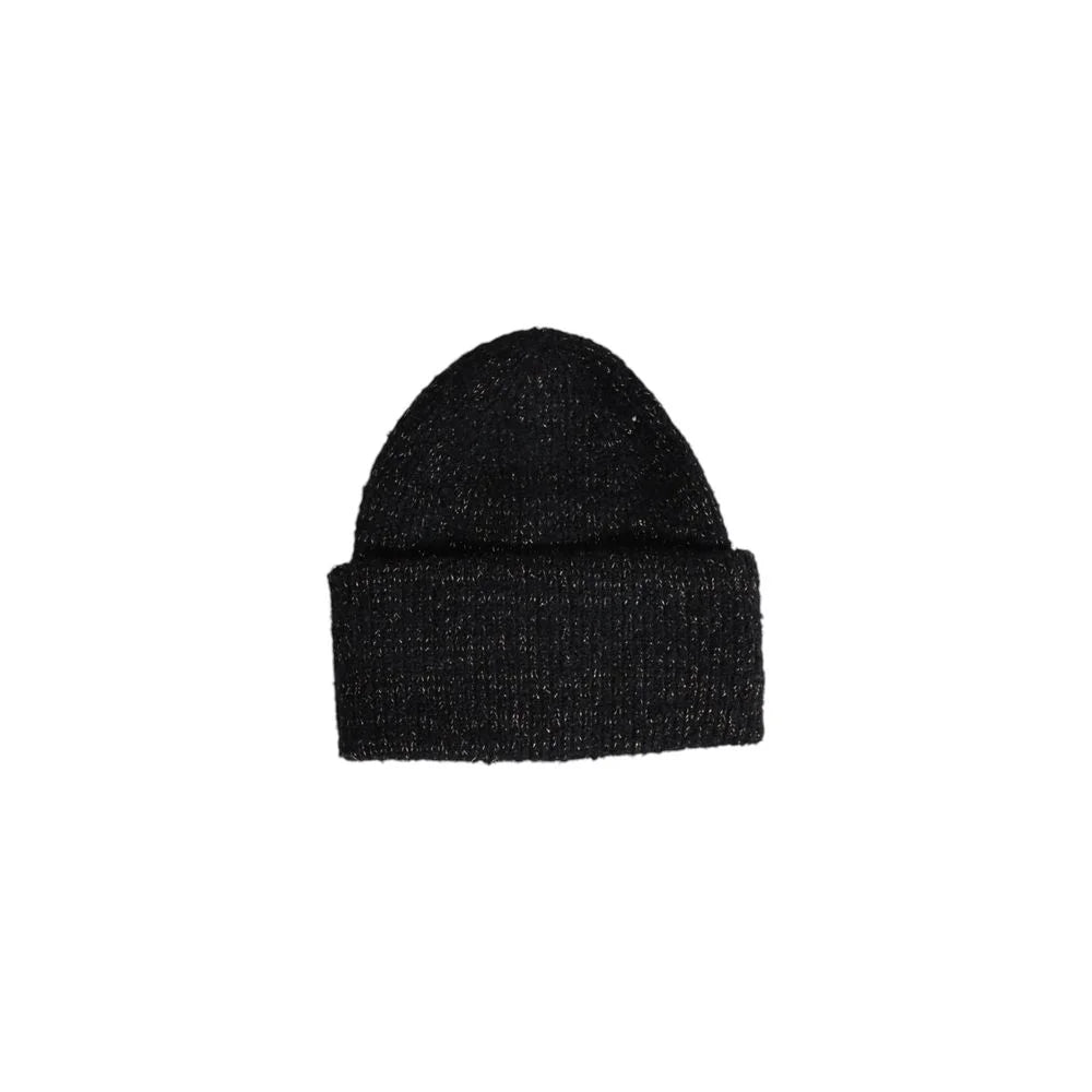 Pieces Black Recycled Polyester Caps Baseball Hat - UNI - Beanies