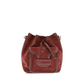 Geantă tip bucket Pierre Hardy din piele de vițel Bordeaux Bos Taurus