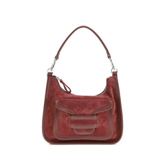Borsa a tracolla in vitello bordeaux Pierre Hardy Bos Taurus