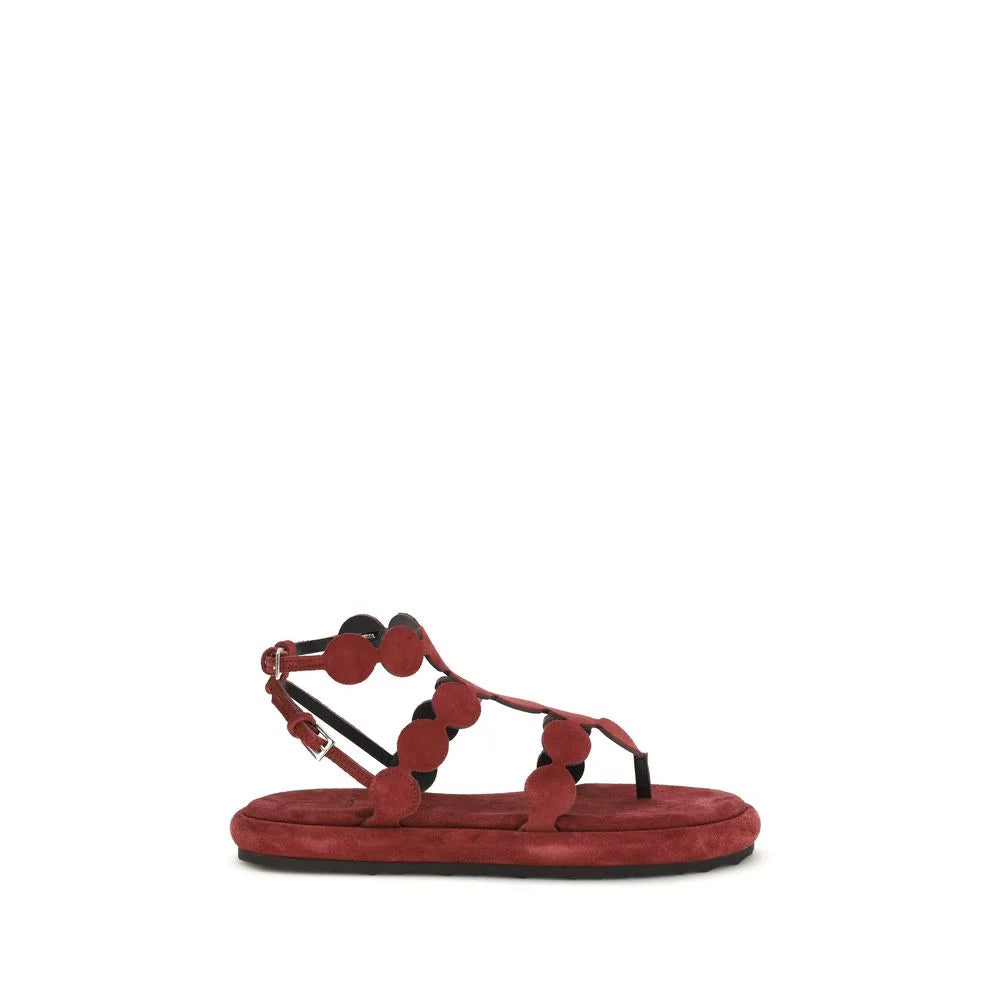 Pierre Hardy Brown Calf Leather Bos Taurus Platform Sandals - EU39/US9