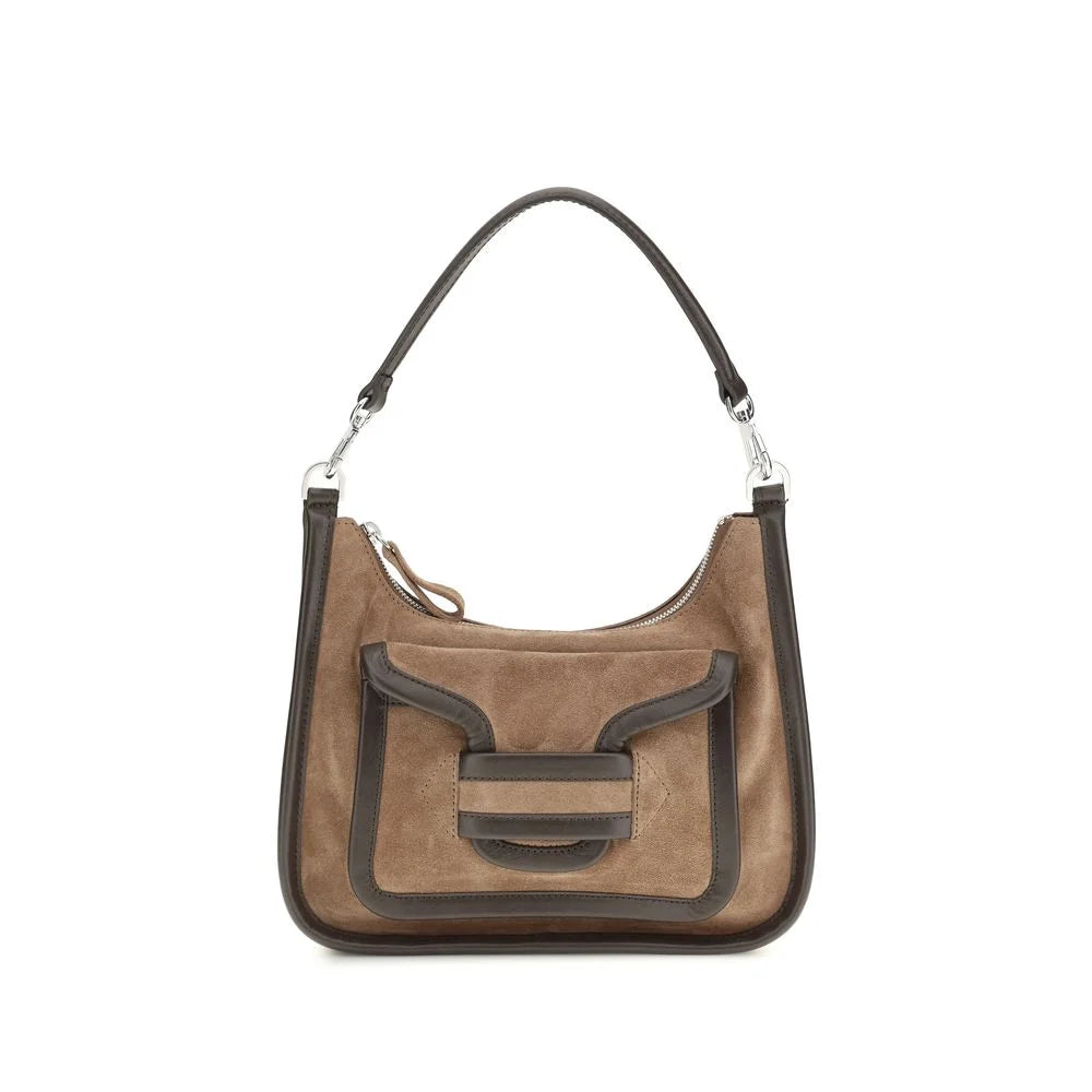 Pierre Hardy Brown Calf Leather Bos Taurus Shoulder Bag
