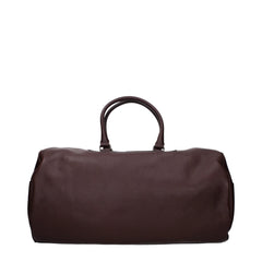 Pineider Brown Leather Luggage And Travel