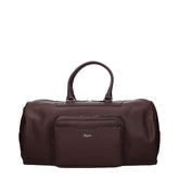 Pineider Brown Leather Luggage And Travel
