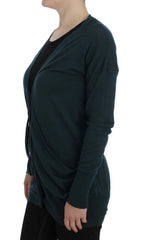 PINK MEMORIES Green Button Down Cardigan Sweater - IT42|M - Cardigans