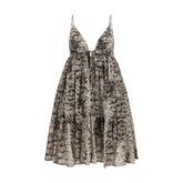PINKO Beige Cotton Casual Dress - IT42 | L