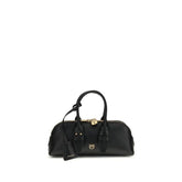 PINKO Black Calf Leather Bos Taurus Handbag