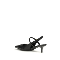 PINKO Black Calf Leather Bos Taurus Pumps - EU39/US9