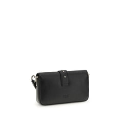Sac bandoulière en cuir de veau noir PINKO