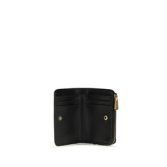 PINKO Black Calf Leather Bos Taurus Wallet