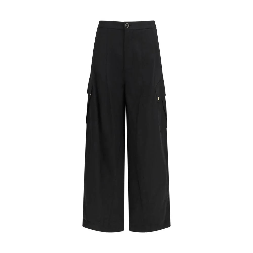 PINKO Black Cotton Cargo Pants - Cargo Pants