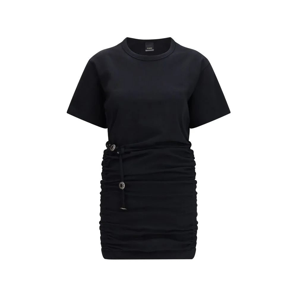 PINKO Black Cotton Casual Dress - S