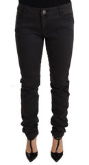 PINKO Black Cotton Stretch Skinny Mid Waist Women Denim Jeans - W29 - Jeans