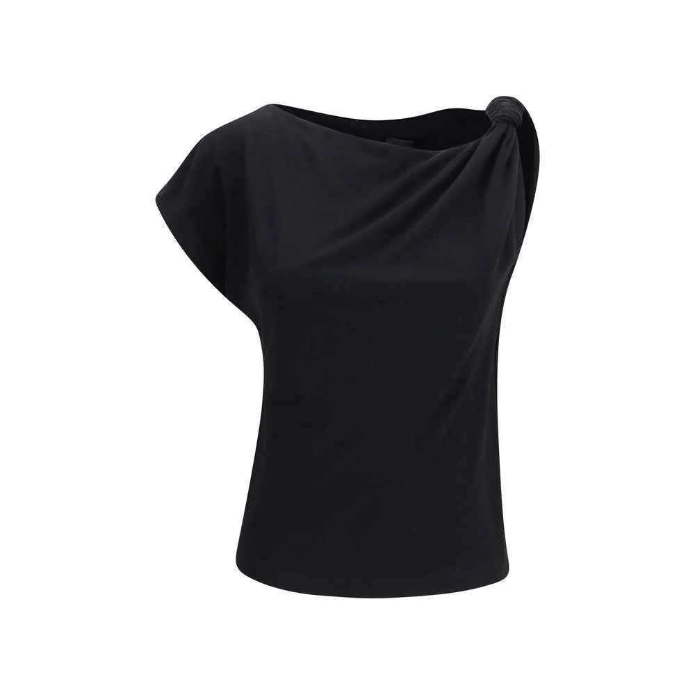 PINKO Black Cotton Top